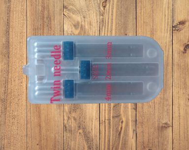 A Set Of Twin Needles Sizes 2/90, 3/90 And 4/90