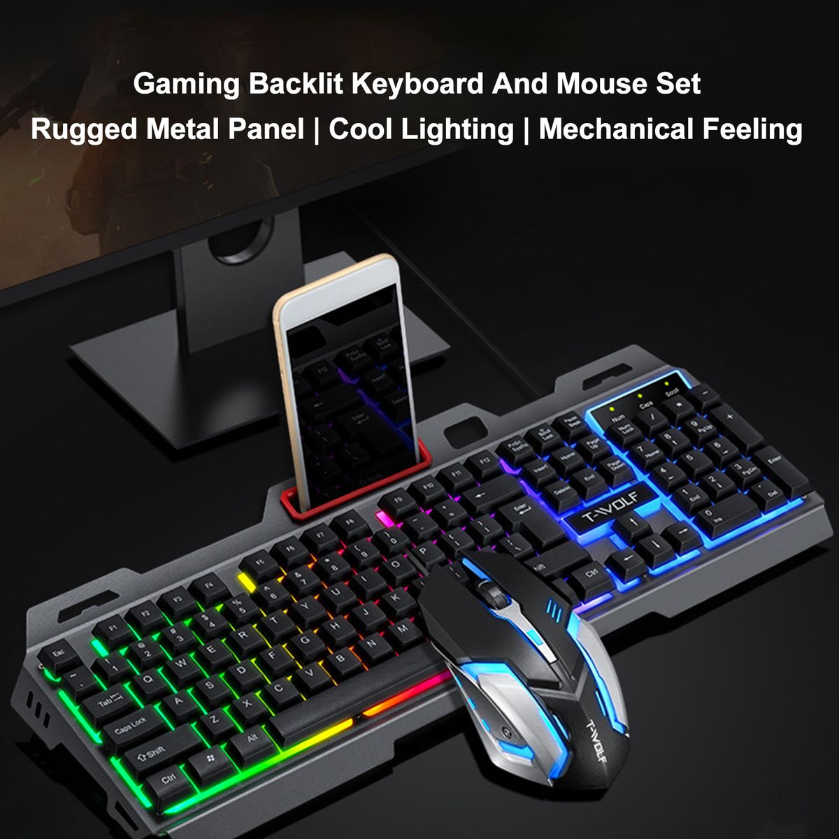 Thunder Wolf TF600 Mouse Keyboard Set