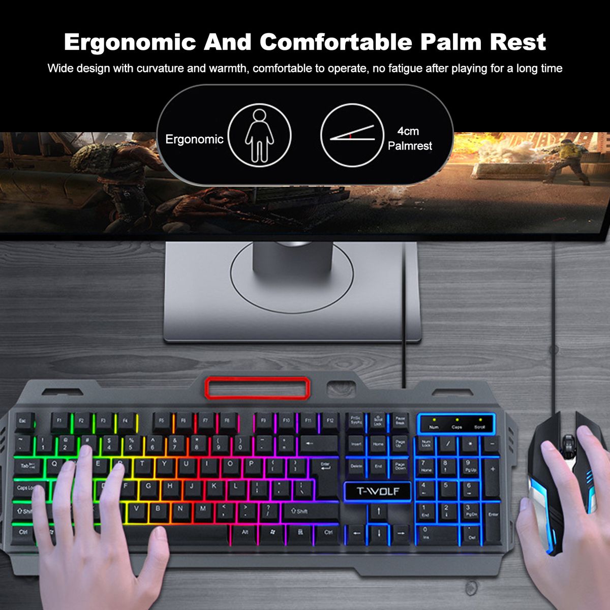 Thunder Wolf TF600 Mouse Keyboard Set