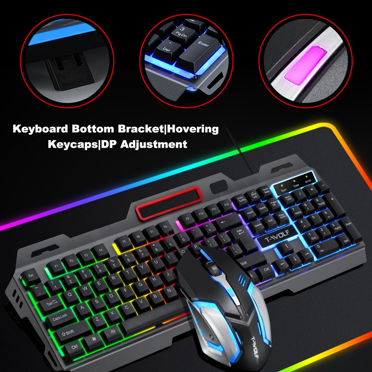 Thunder Wolf TF600 Mouse Keyboard Set