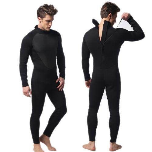 MEN WetSuit SCR 3MM Full Body Suit Super Stretch Diving Suit Swim Surf Snorkeling XL