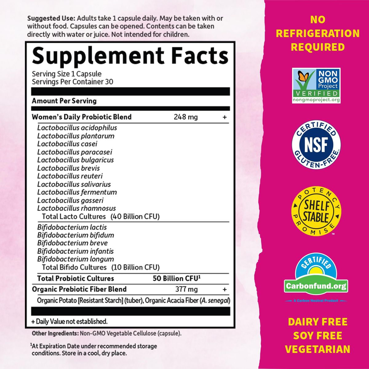 Dr. Formulated Probiotics Once Daily Women's X30 Caps