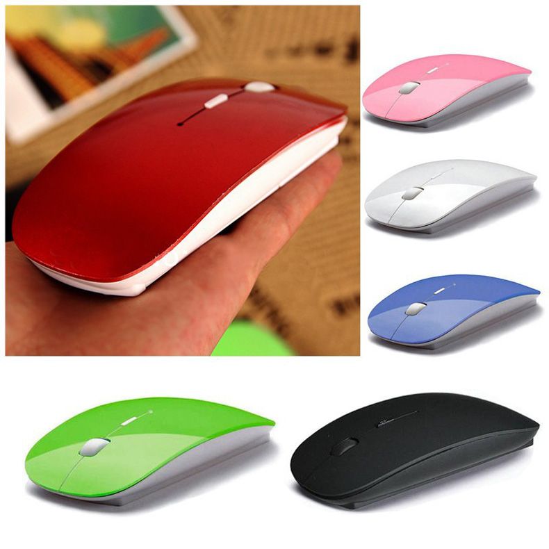 Optical Wireless Mouse 2.4G Receiver Ultra-thin Mouse For Co