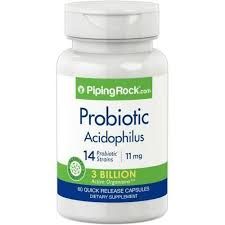 Probiotic Acidophilus Capsules - 60 Count - 14 Strains 3 Billion Organisms -