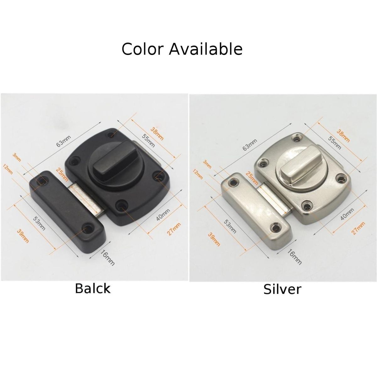 Universal Cabinet Door Furniture Door Bolts Security Sliding Door Lock Bolts