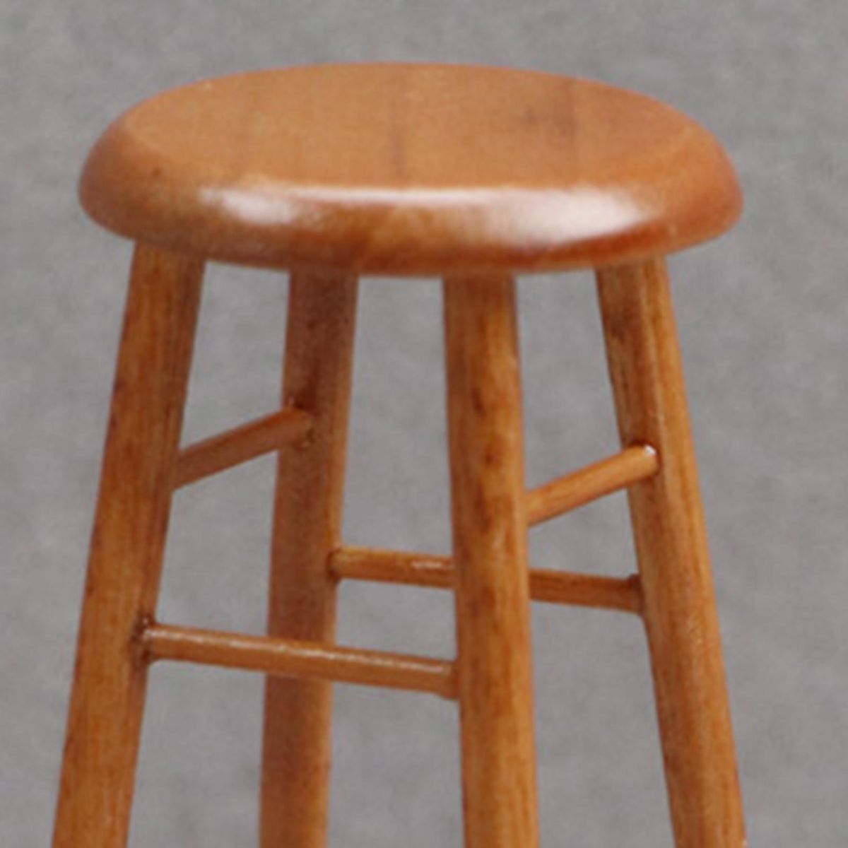 Dollhouse Stool Mini Round Stool Dollhouse Accessories Brown