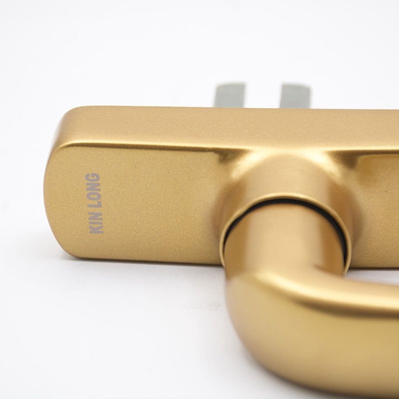 Gold Silver Aluminum Alloy Casement Window Screen Window Handle Folding Door