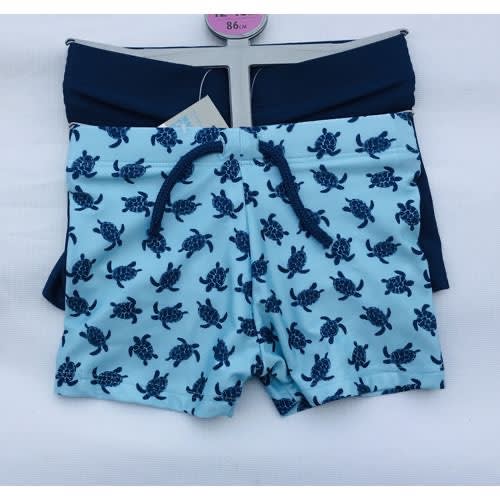Boys Turtle Swim Shorts- 2Pieces