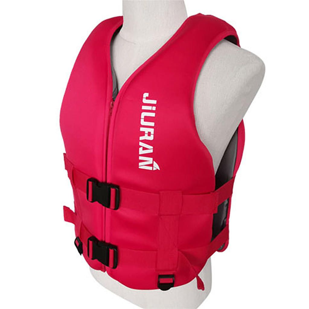 Life Jacket Vest Neoprene Buoy Aids Floatation Device Red XS