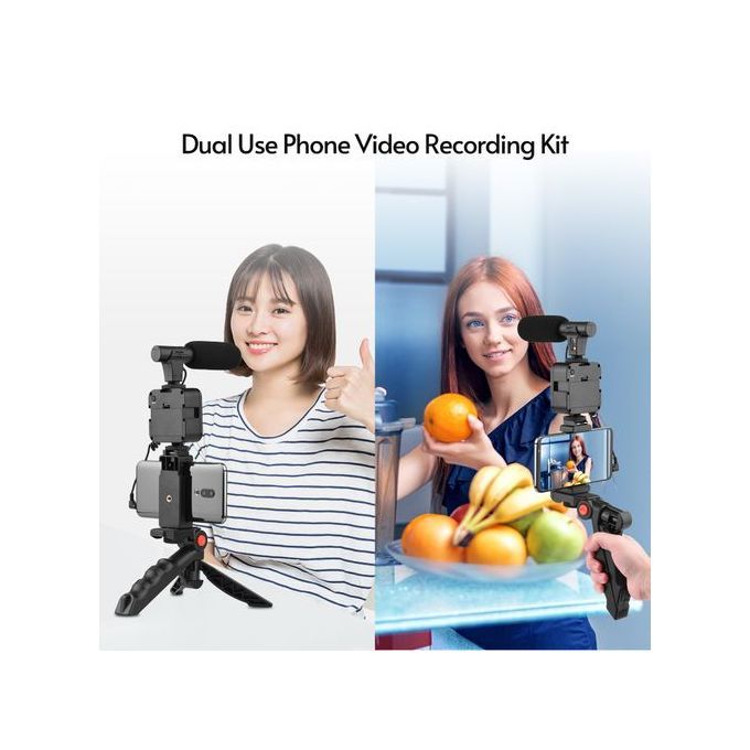 Phone Vlog Video Kit With Tripod Phone Holder
