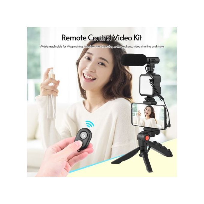 Phone Vlog Video Kit With Tripod Phone Holder