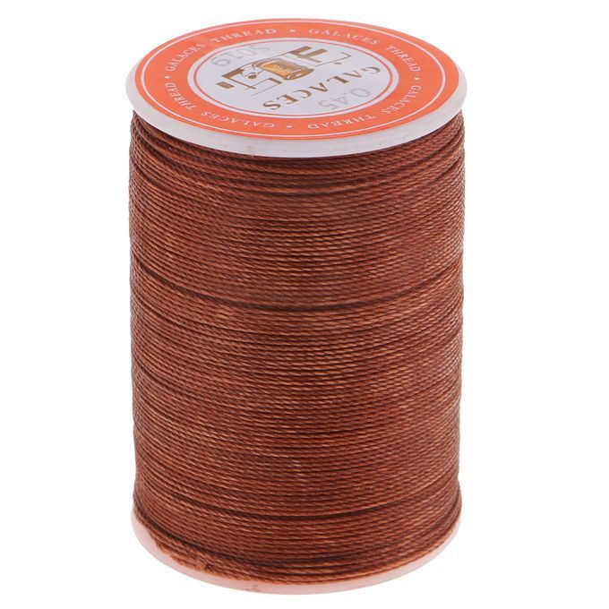 045mm Leather Sewing Waxed Thread Hand Stitching Repair Cord Coffee 2