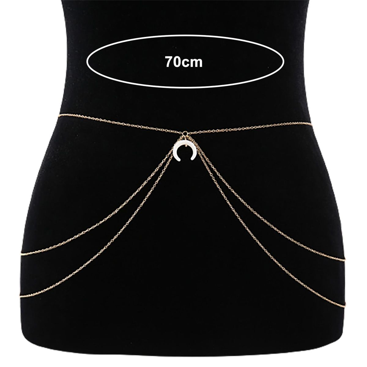 Waist Chain Female Trendy Body Waist Chain Golden