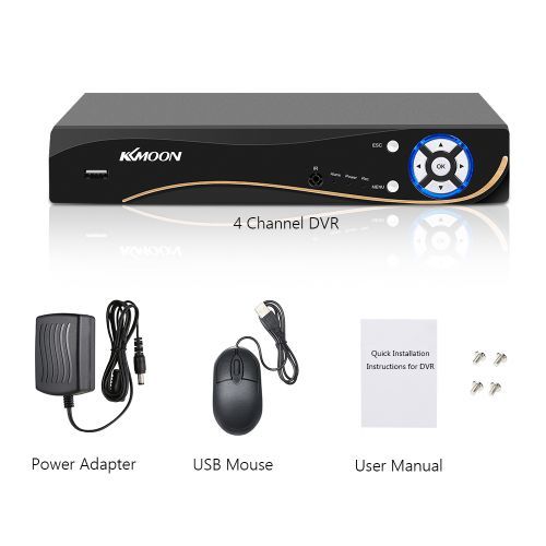 4CH 1080P Hybrid 5-in-1 AHD DVR Surveillance With Full Audio