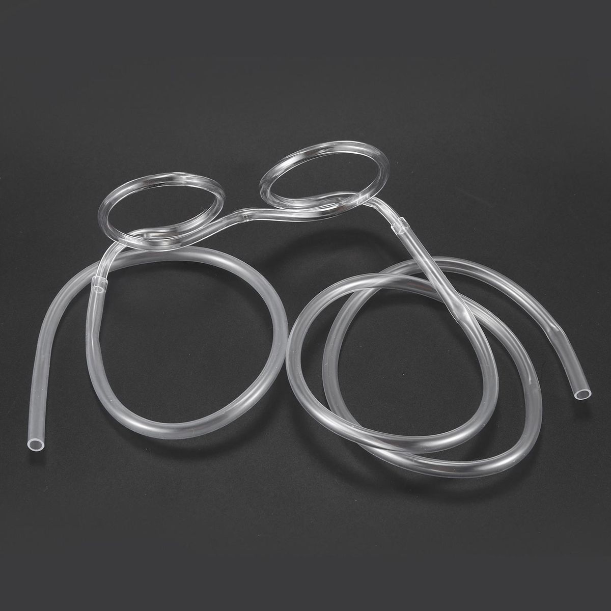 Glasses shape straw to drink -