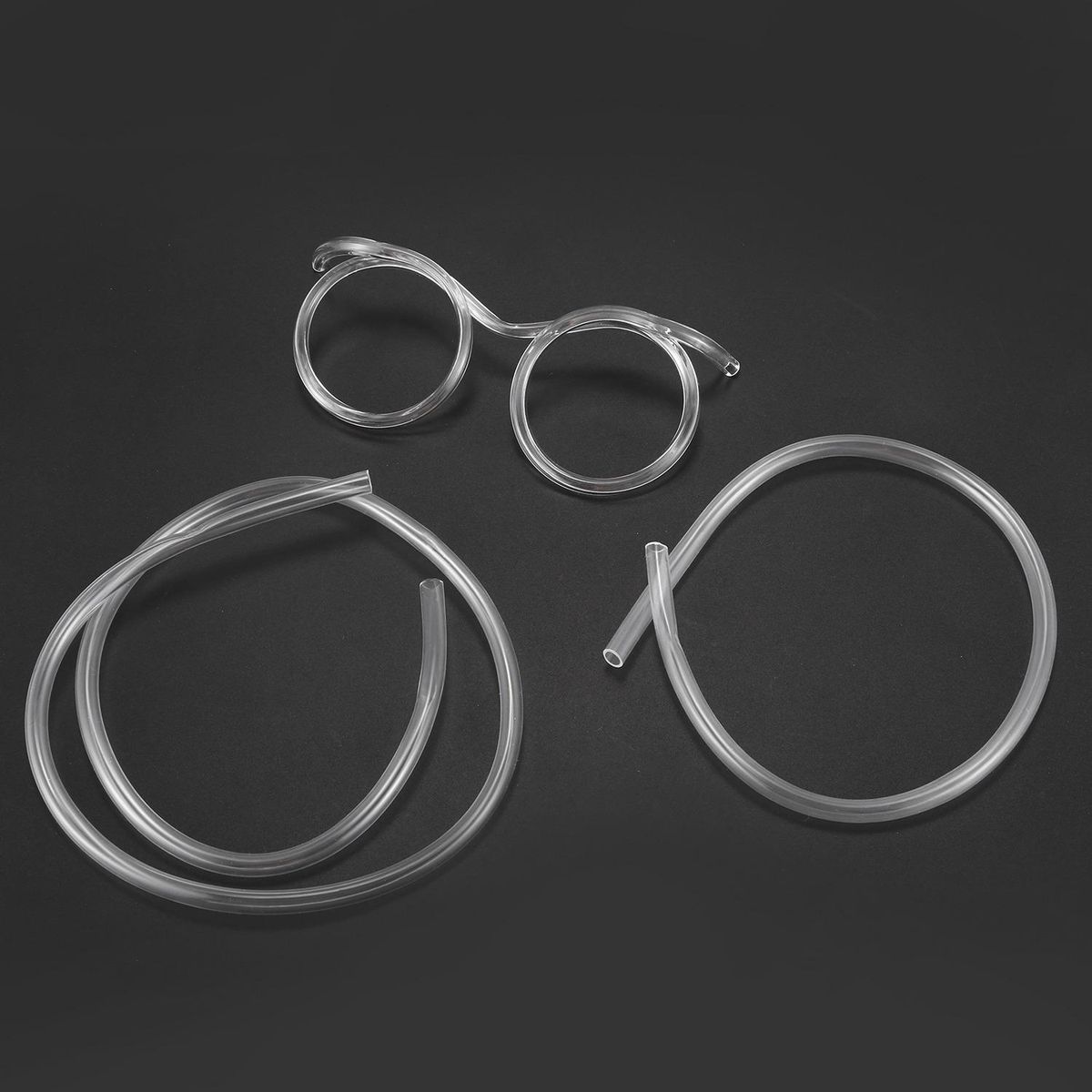 Glasses shape straw to drink -