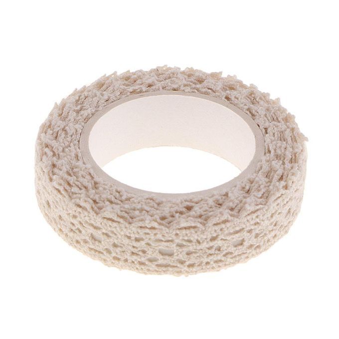2x Decorative Craft Tapes Masking Lace Tapes Fabric Washi Tape Ribbon