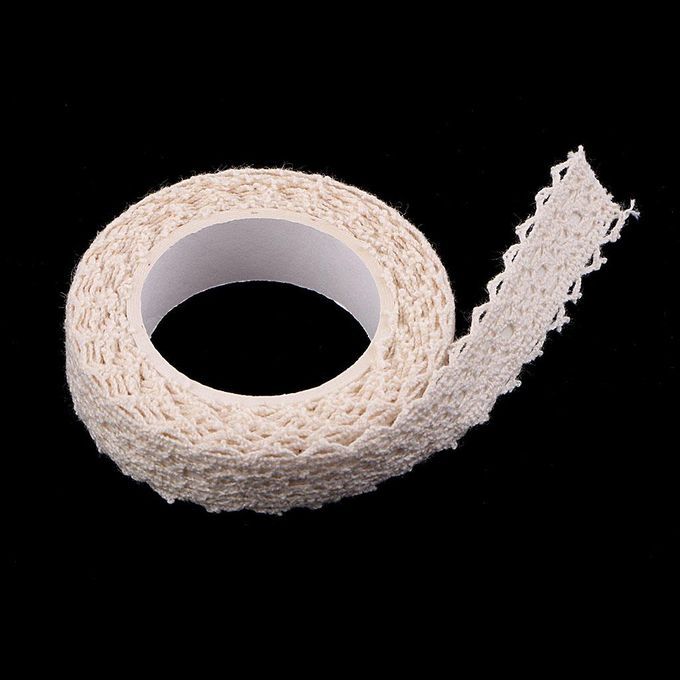 2x Decorative Craft Tapes Masking Lace Tapes Fabric Washi Tape Ribbon