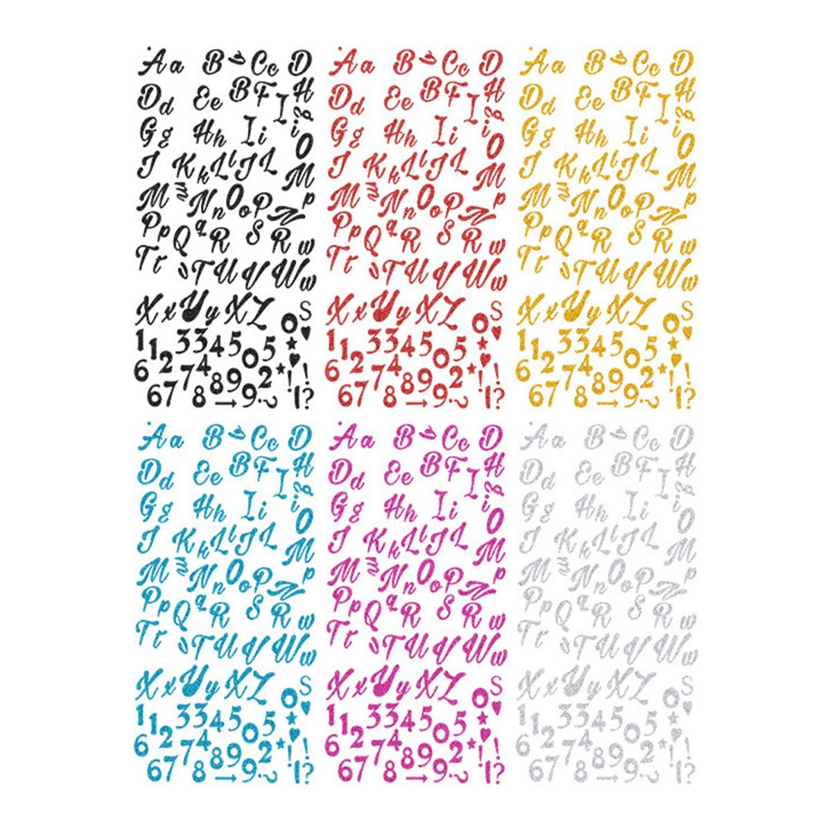 6Pcs Self Adhesive Sticker Journal Aesthetic Diary DIY Letters 2
