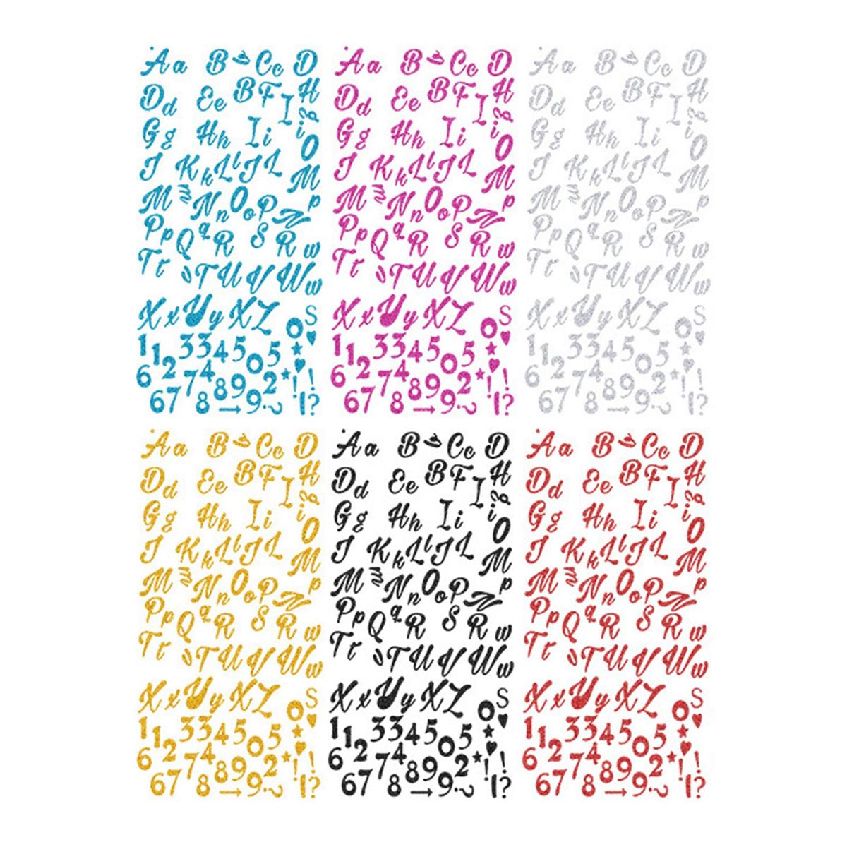 6Pcs Self Adhesive Sticker Journal Aesthetic Diary DIY Letters 2