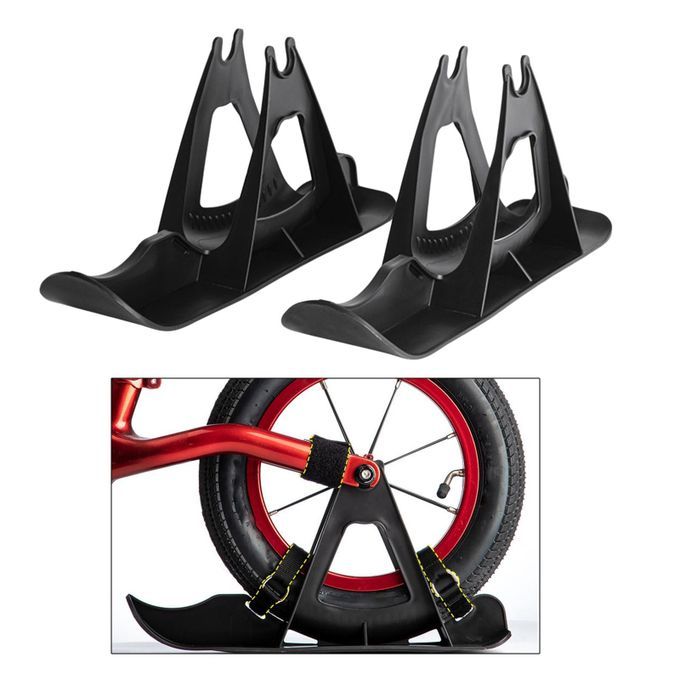 PE Ski Balance Bike Sled Sleigh Toy Sledge Snowmoilble Black
