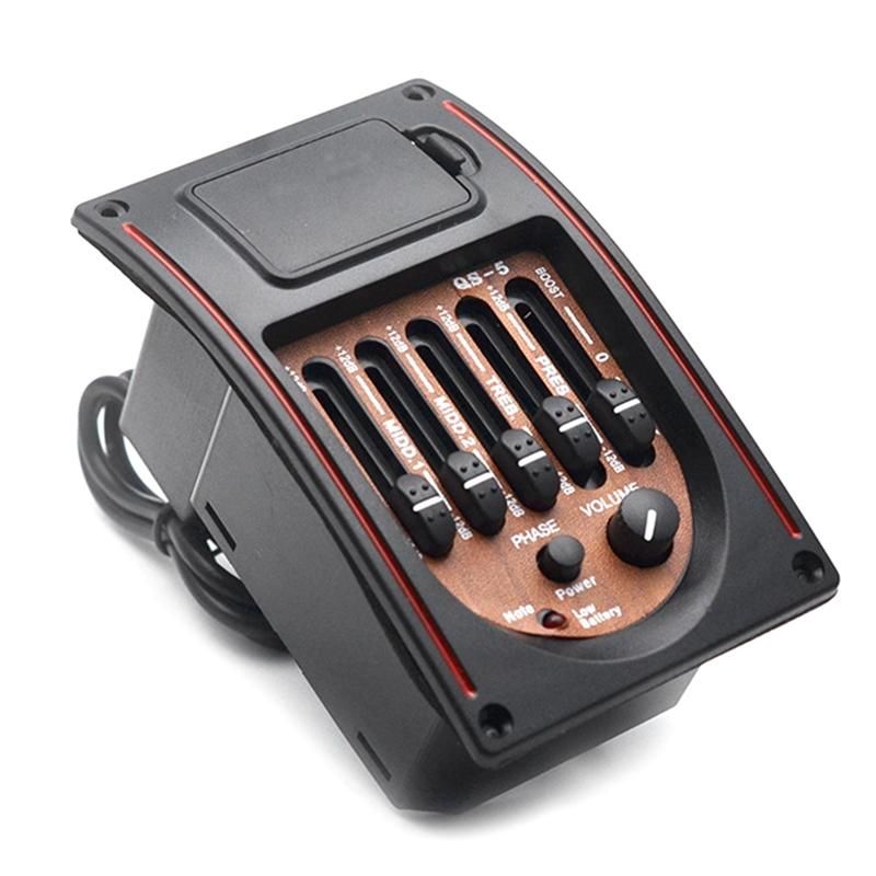 Plastic 5-Band Tone Controls EQ Equalizer Tuner Piezo