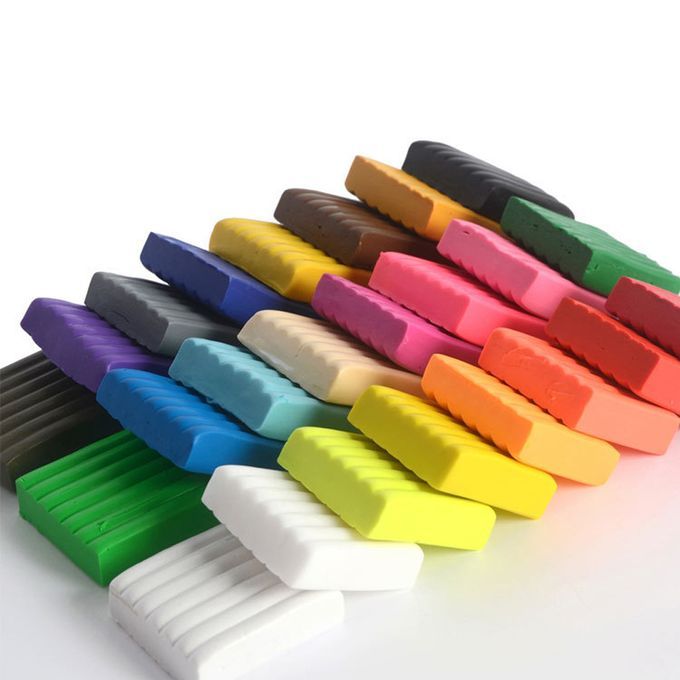 Polymer Clay 24 Colors Air Dry Clay Super Light Modelling DIY Clay