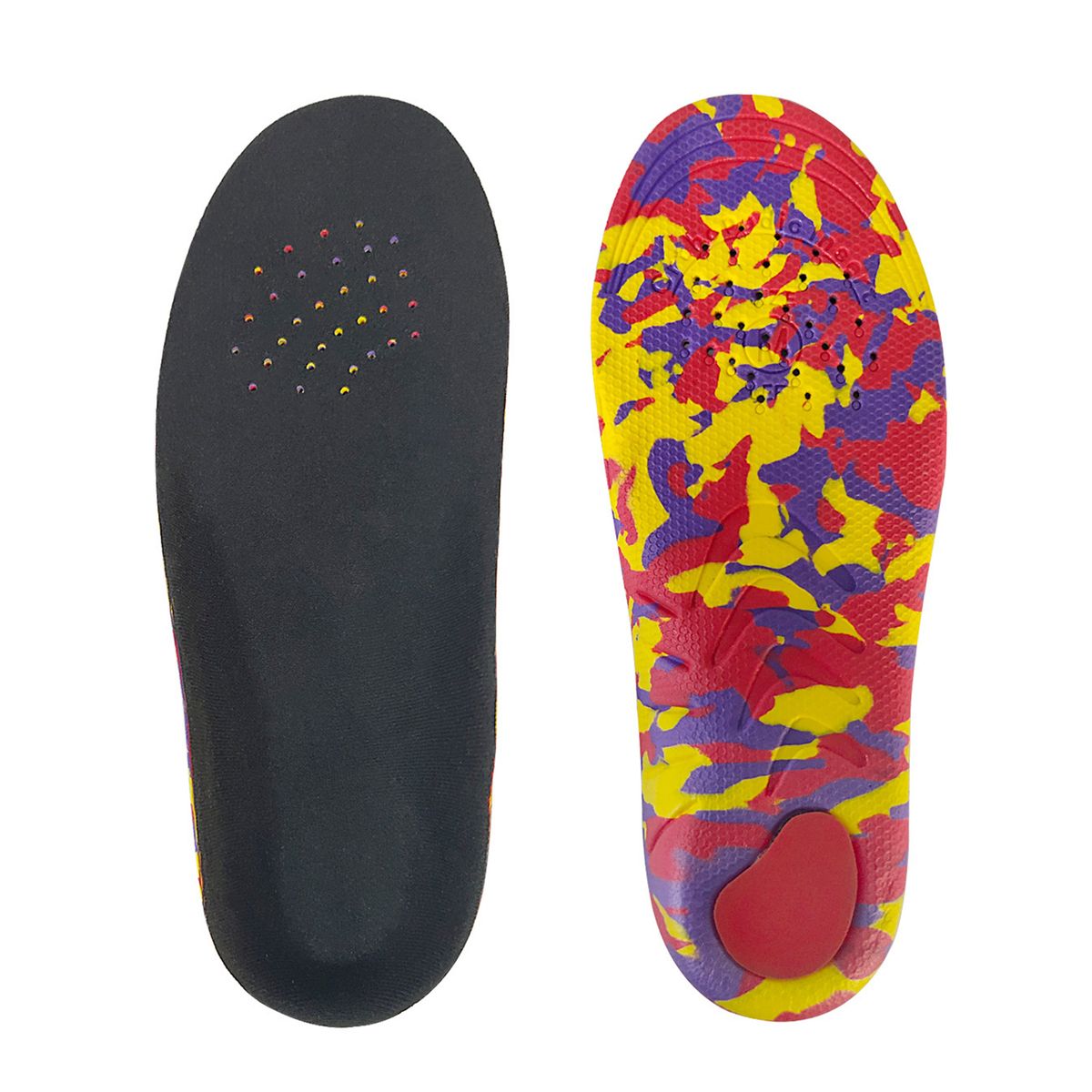 Pair Flat Foot Correction Insoles Heel Shockproof Light