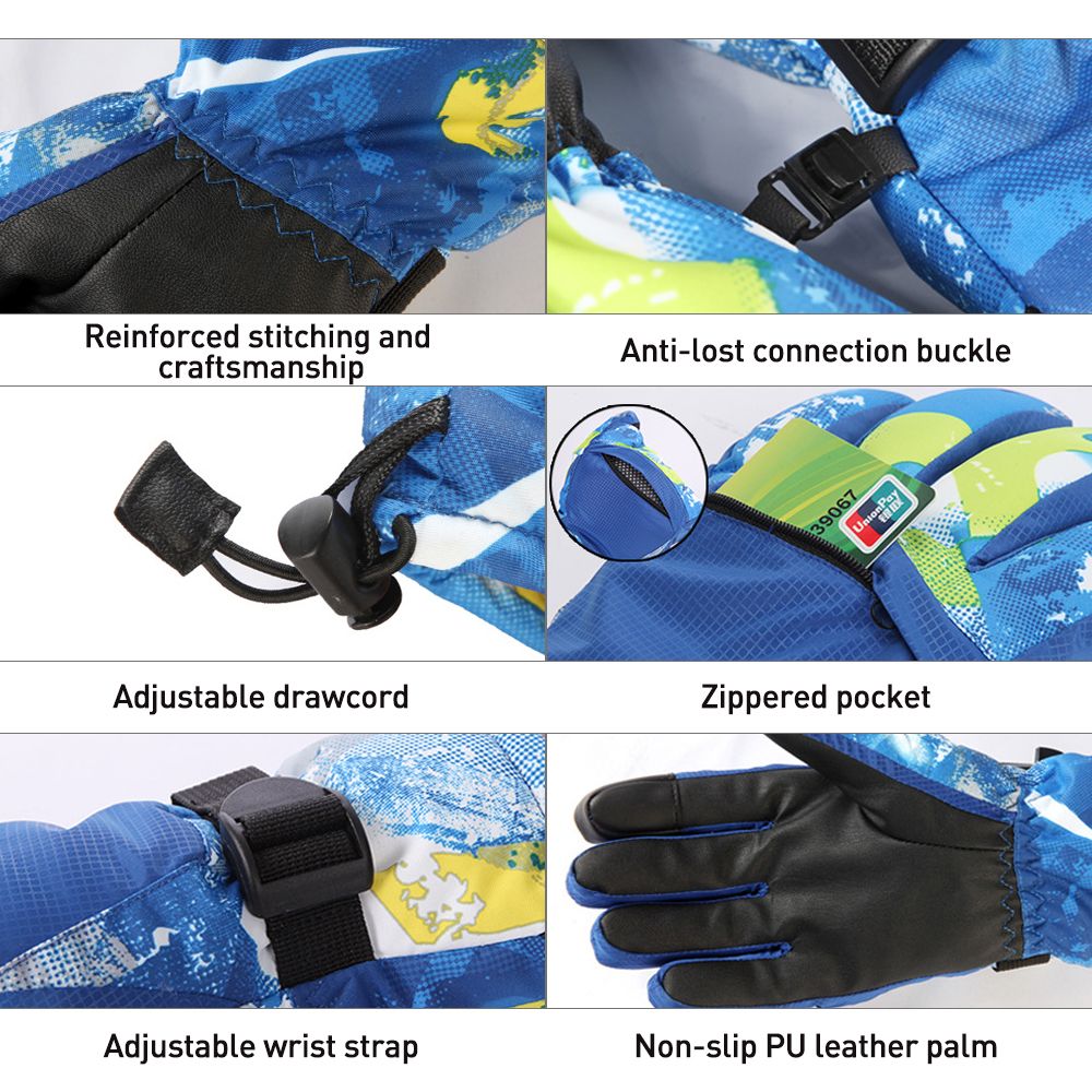 Waterproof Breathable Snow Ski Gloves Touchscreen