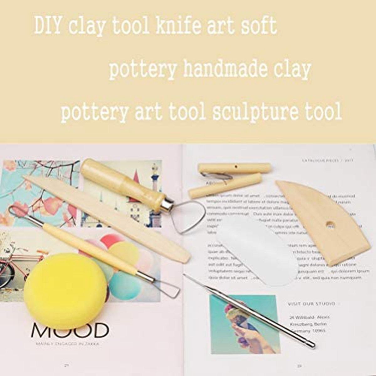 8-Piece Sculpture Tool Set Pottery Tools Clay Tools Include