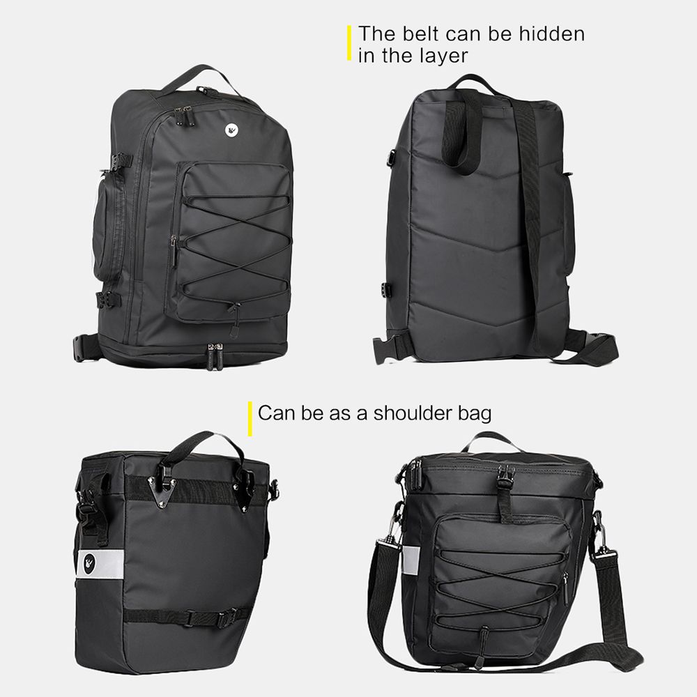 3 In 1 Mutifunctional Bike Rear Bag Waterproof Bicycle