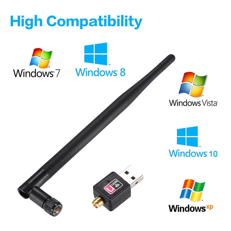2.4GHz USB Wireless Wifi Adapter 600mbps 802.11n USB
