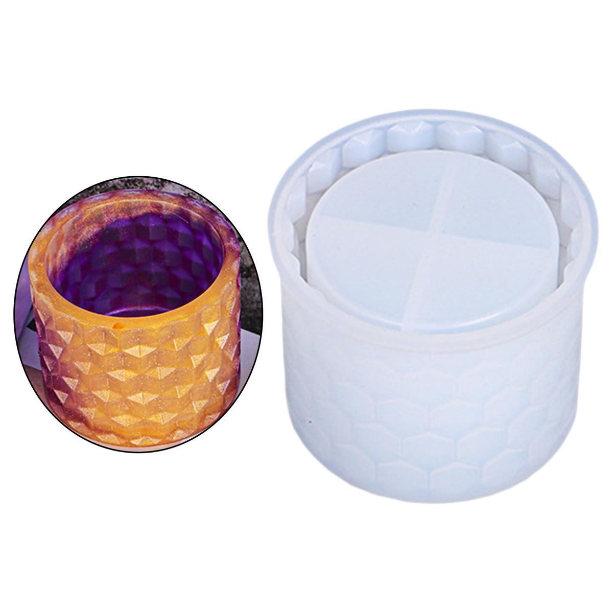 Silicone Resin Flower Pot  Succulent Plant Pot Honeycomb