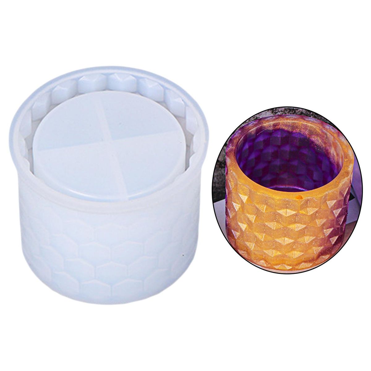 Silicone Resin Flower Pot  Succulent Plant Pot Honeycomb