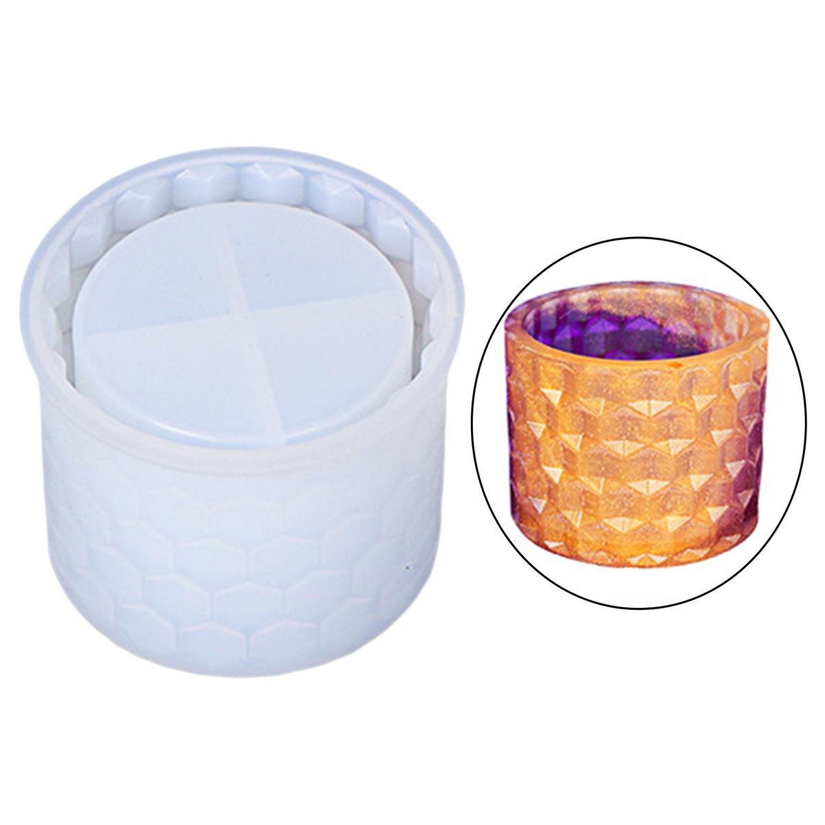 Silicone Resin Flower Pot  Succulent Plant Pot Honeycomb