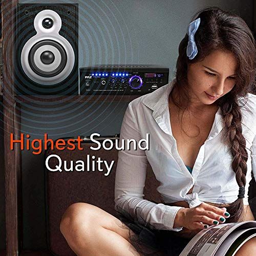 Pyle Bluetooth Computer Speaker Amplifier  2x120 Watt Home S