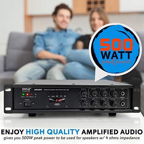 Bluetooth Home PA Mixing Amplifier  500W Home Audio Rack Mou