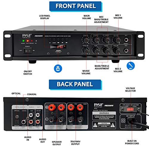 Bluetooth Home PA Mixing Amplifier  500W Home Audio Rack Mou