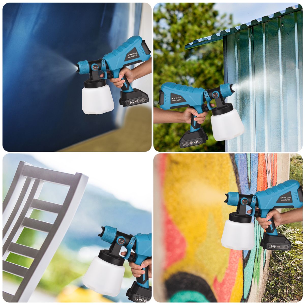 Paint Sprayer Handheld Portable Wireless With 1000ml