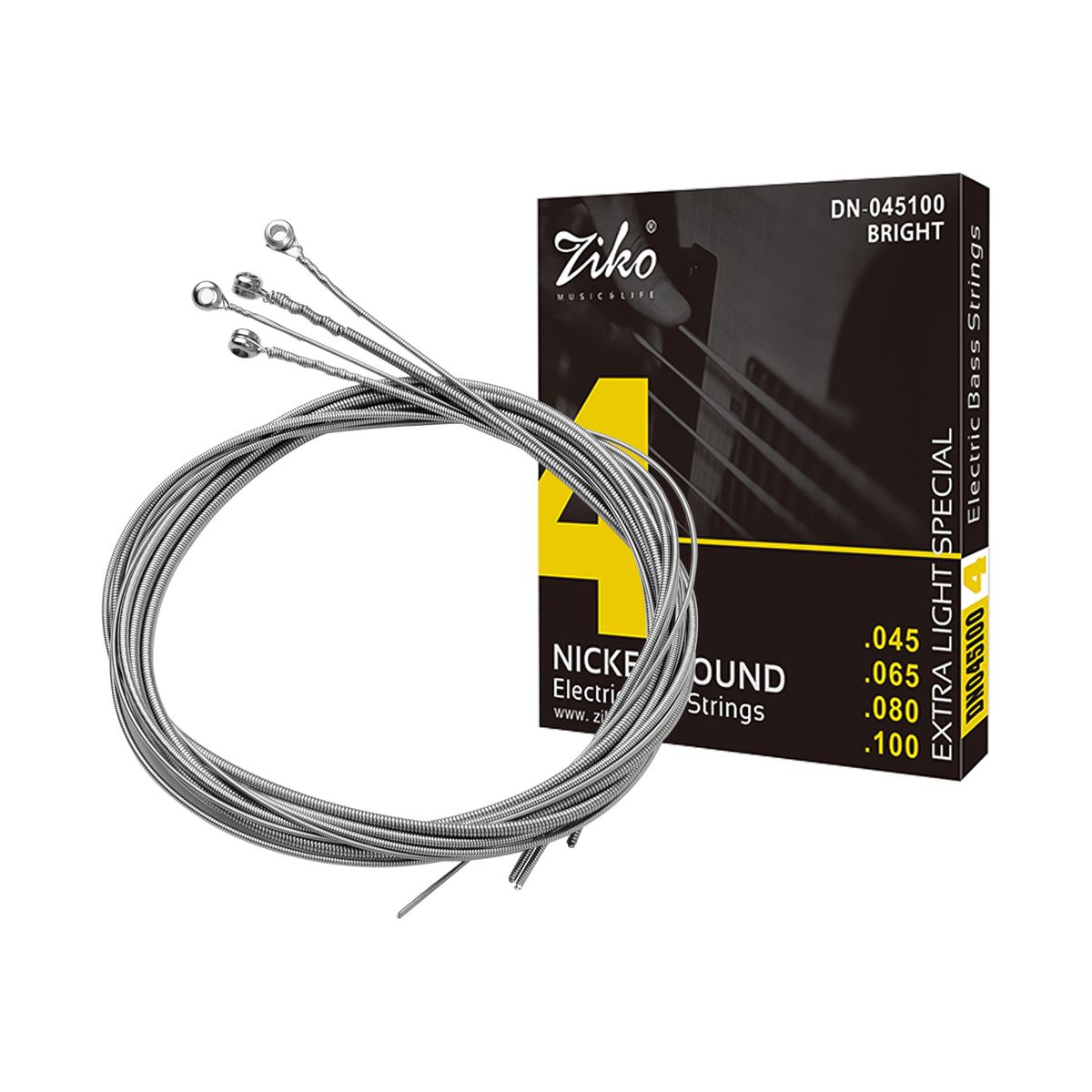 Electric Guitar Bass Strings Hexagon Alloy Wire Nickel Wound