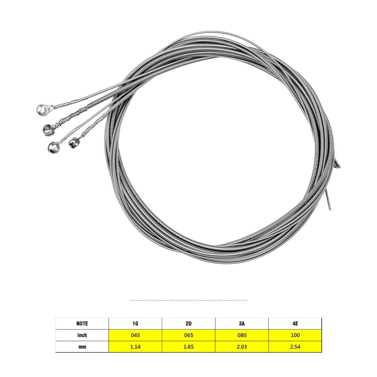Electric Guitar Bass Strings Hexagon Alloy Wire Nickel Wound