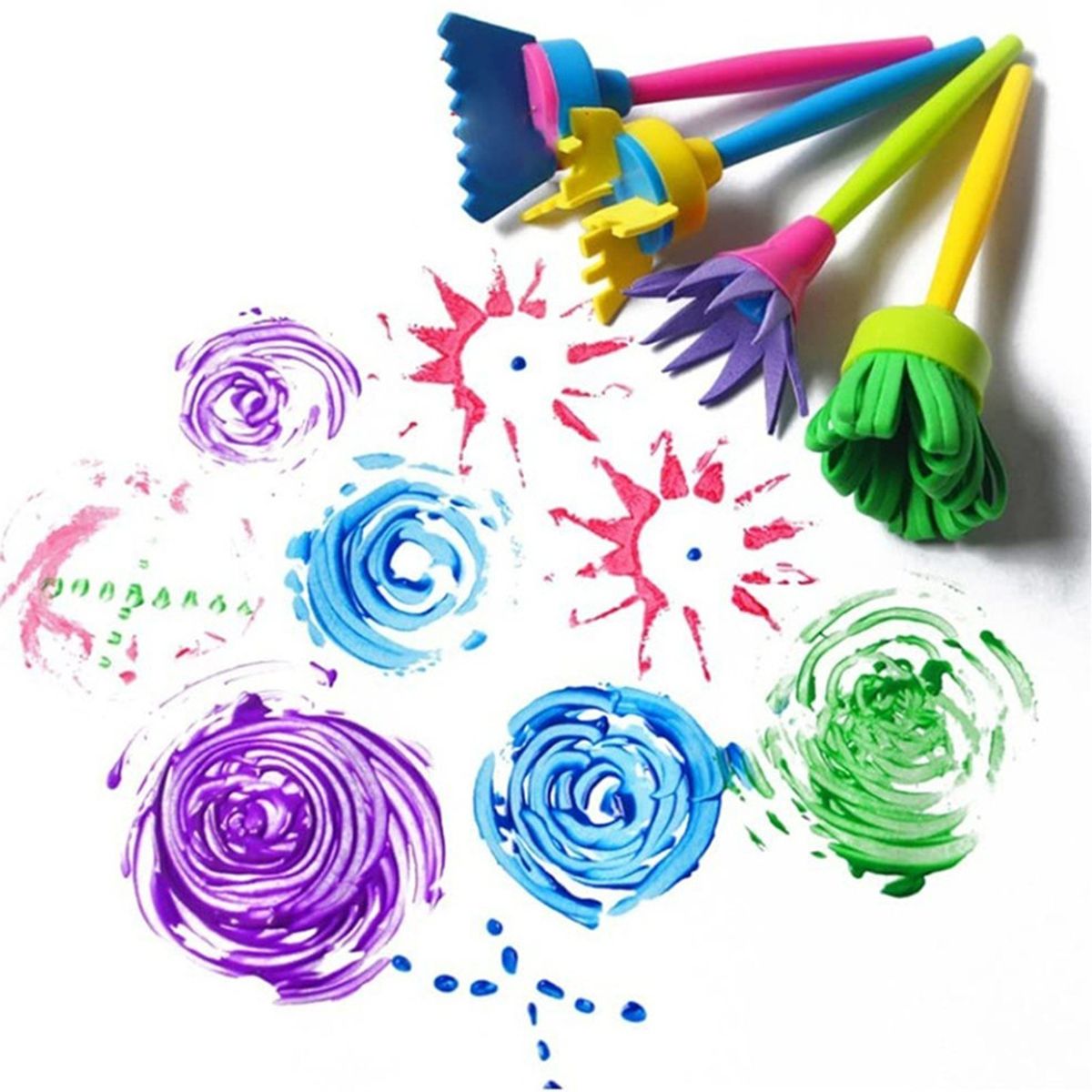 14 Pieces Painting Tool Kit With Paint Brushes No Spill
