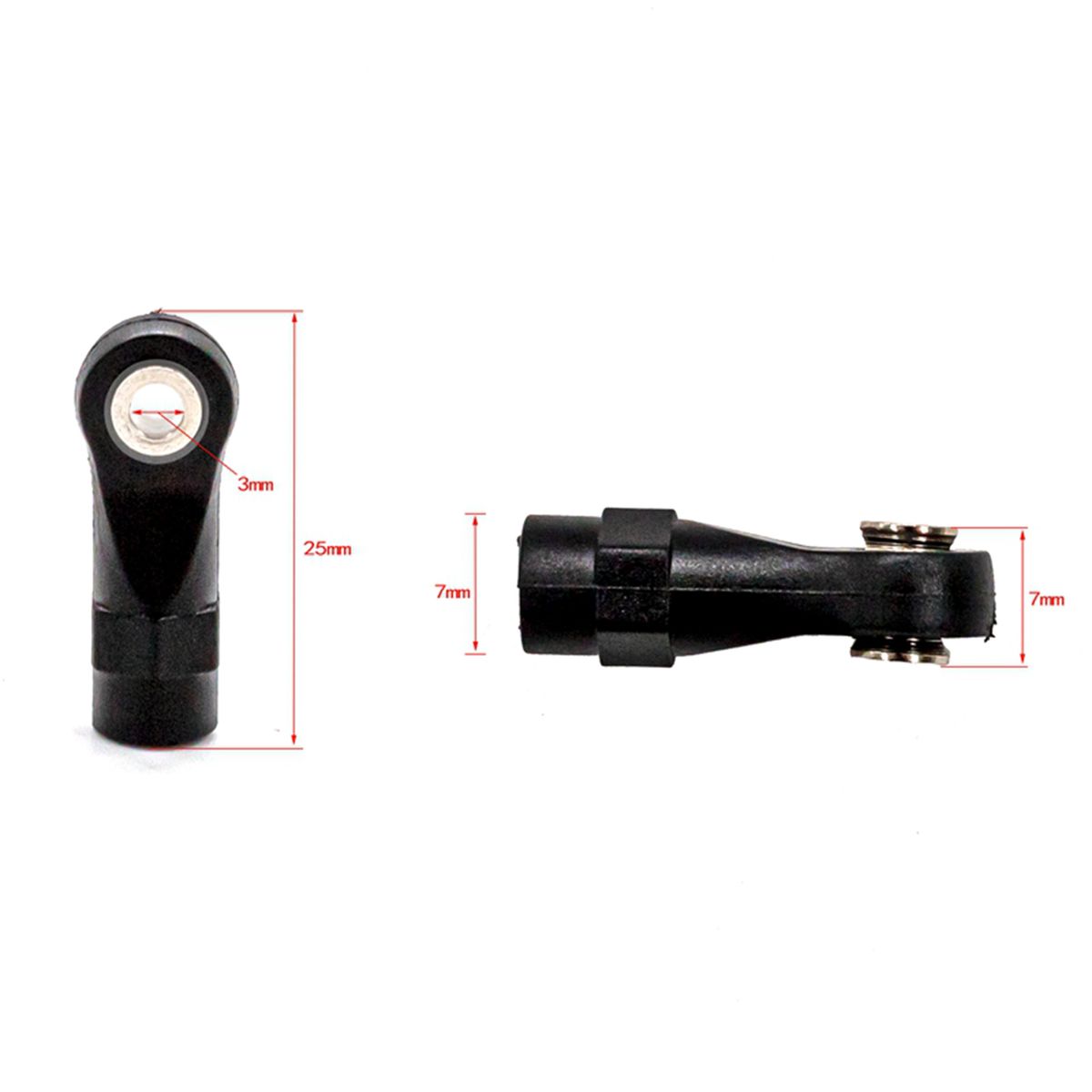 Nylon Rod Ends Link Balls 10Pcs Replacement For 1/10