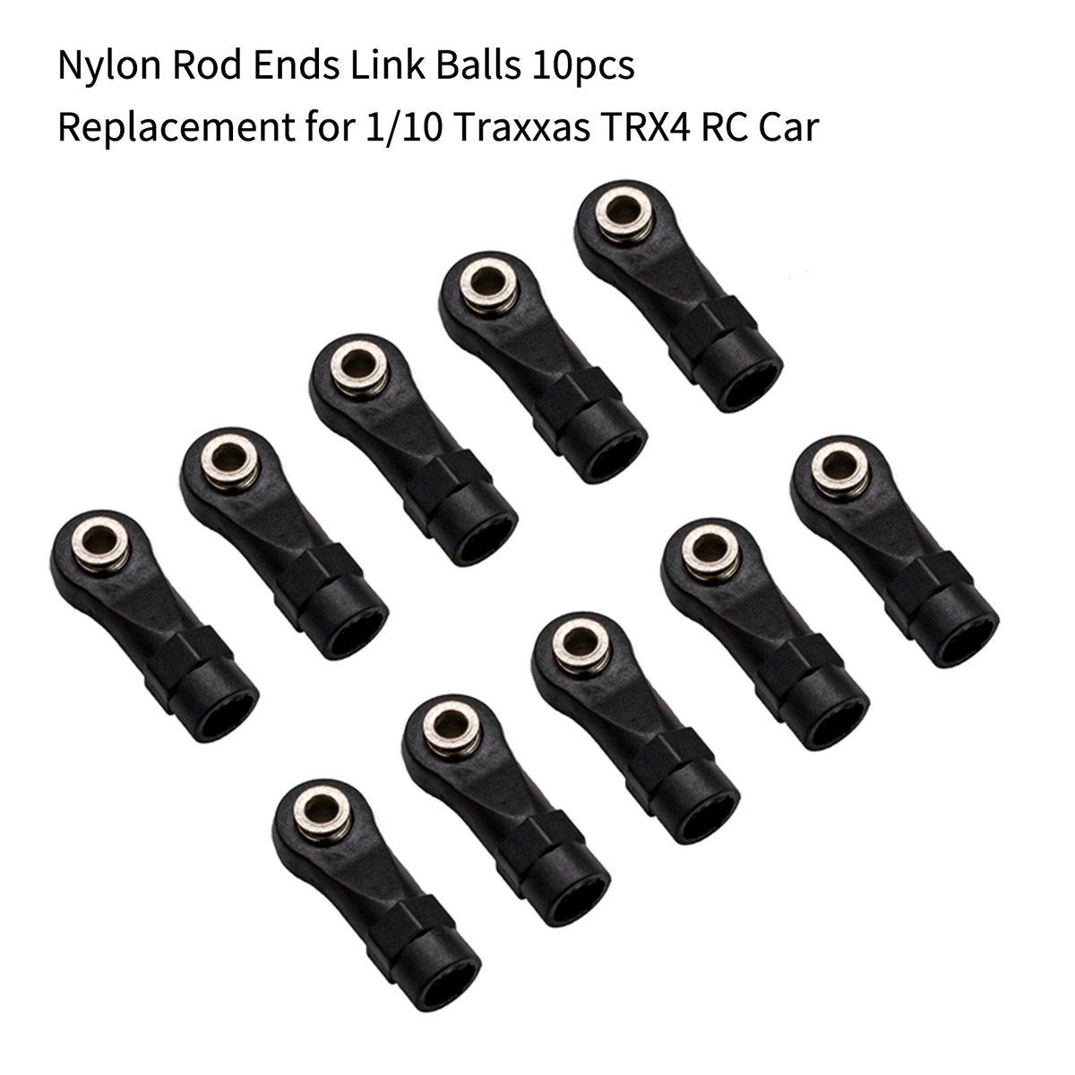 Nylon Rod Ends Link Balls 10Pcs Replacement For 1/10