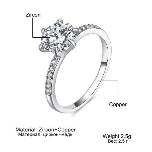 Adjustable Sterling Silver Wedding Engagement Ring 002
