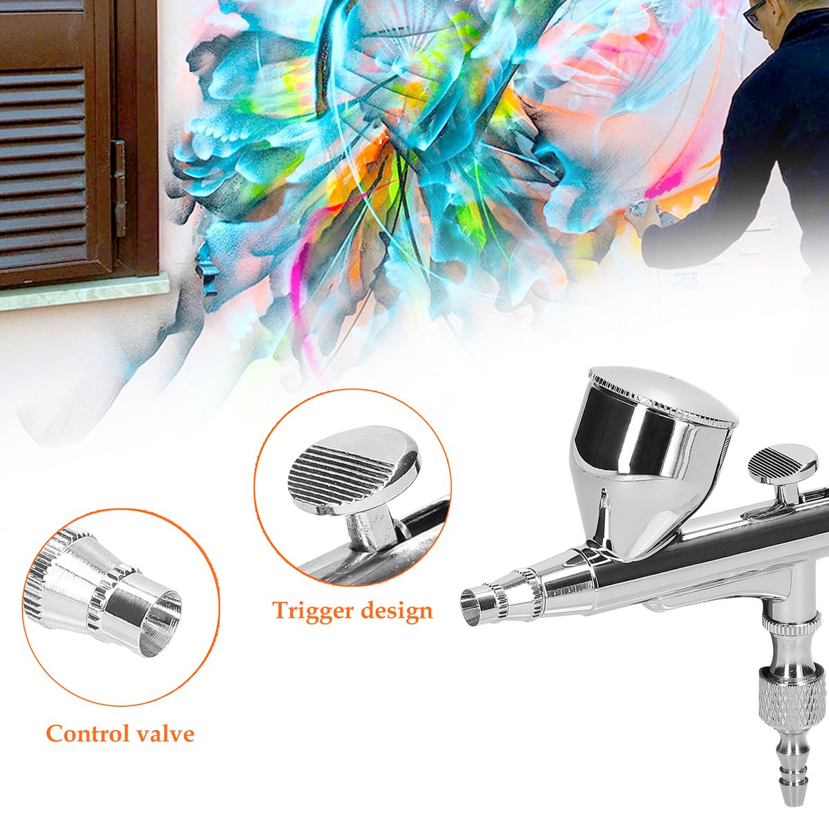 Multi-purpose Professional 0.5mm Airbrush Paint Output