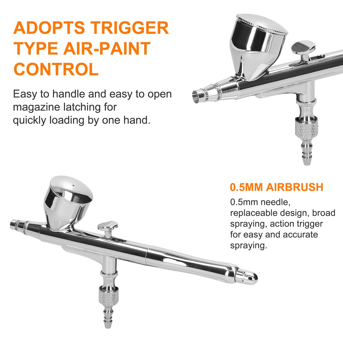 Multi-purpose Professional 0.5mm Airbrush Paint Output