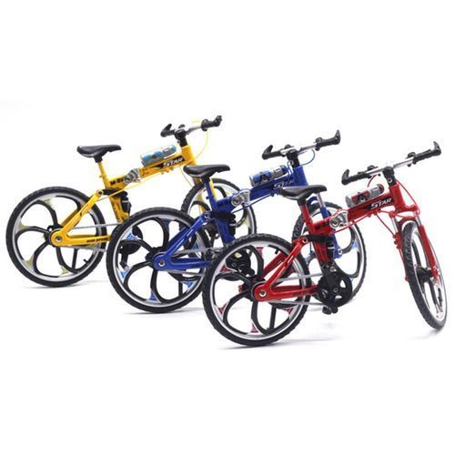 1/10 Scale Simulation Alloy Mini MTB Racing Bike Model-Blue