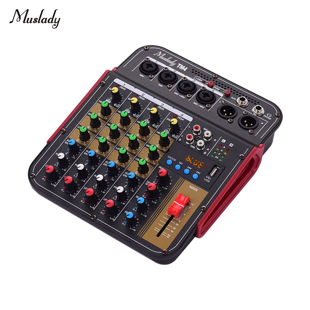 TM4 Digital 4-Channel Audio Mixer Mixing Console