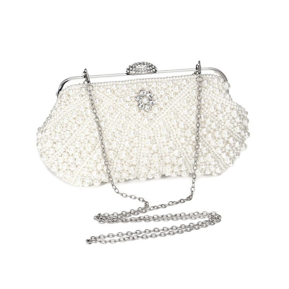 Luxury Pearl Purse Wedding Evening Party Handbag